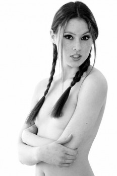 Black and white posing session