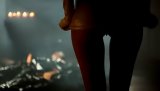 Man in black latex is laying on the table and enjoying great sex with this dirty brunette. She is riding his cock never forgetting about blowjob.
