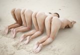 Ariel, Marika, Melena and Mira in Sexy Sand Sculptures by Hegre-Art