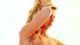 Watch the tender blonde satisfying herself with great pleasure. She is taking off her sexy pink dress and showing her fingering skills.
