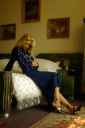 Blonde model with perfect forms photo 3