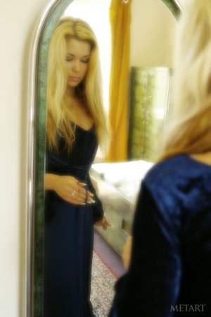 Blonde model with perfect forms photo 11