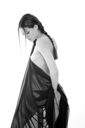 Black and white posing session photo 13