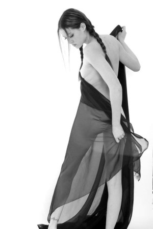 Black and white posing session photo 16