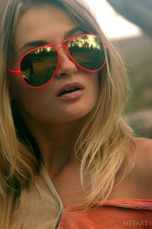Beach posing with a stunning blonde photo 20