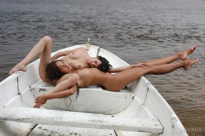 Hot girls sunbathing at a local lake photo 14