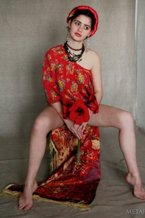 Remarkable model in a cultural outfit photo 13