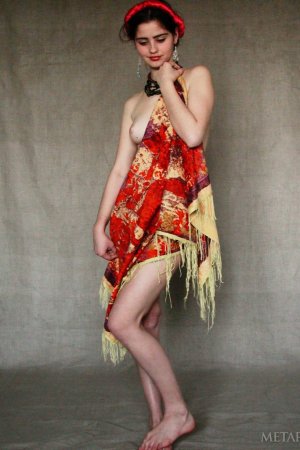 Remarkable model in a cultural outfit photo 16