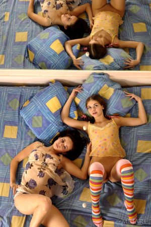 Two teenage cuties having some nasty time together photo 11