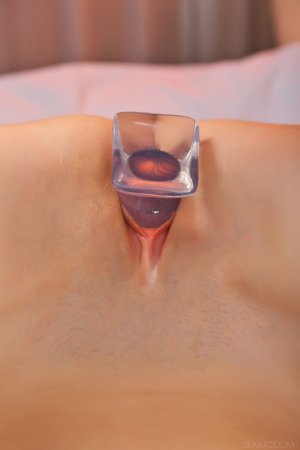 Dildo toy inside of a tight pussy photo 13