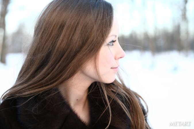 Daring Russian princess is naked outside. photo 18