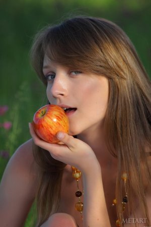 A naked picnic in a green field photo 11