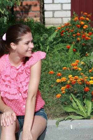 Hot teen displays herself outside photo 10