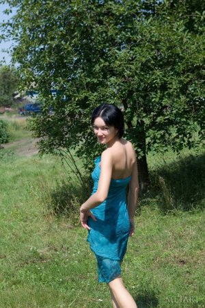 Sweet teen is naked in the forest photo 4