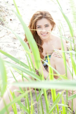 Brunette chick takes a hike in nature naked photo 2