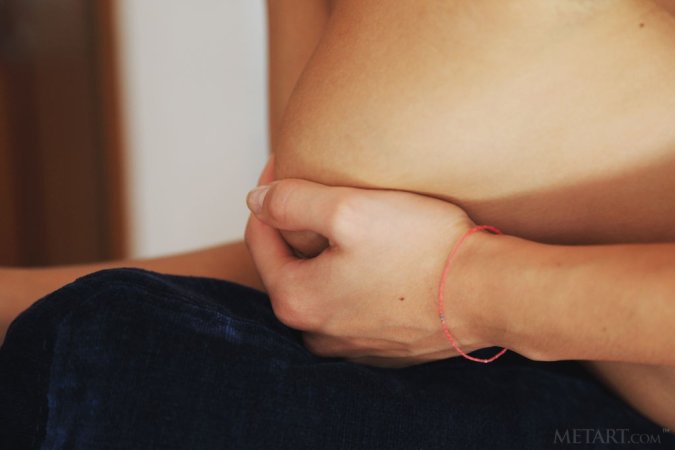 Sweet thing with a pretty face is smiling photo 8