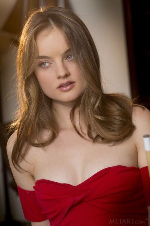 Cutie in red plays sex billiards naked photo 10