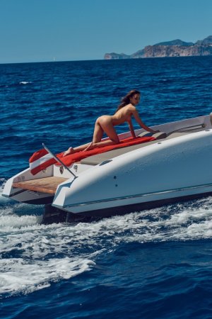 Hottie takes a naked boat tour to find new pleasures photo 6